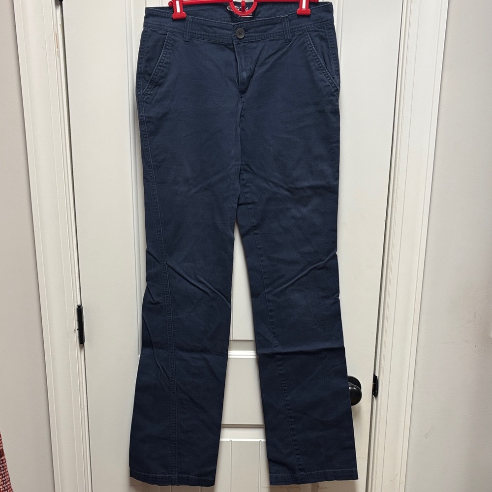 Old Navy Women's Navy Boot Cut Chino Pants 6 Tall